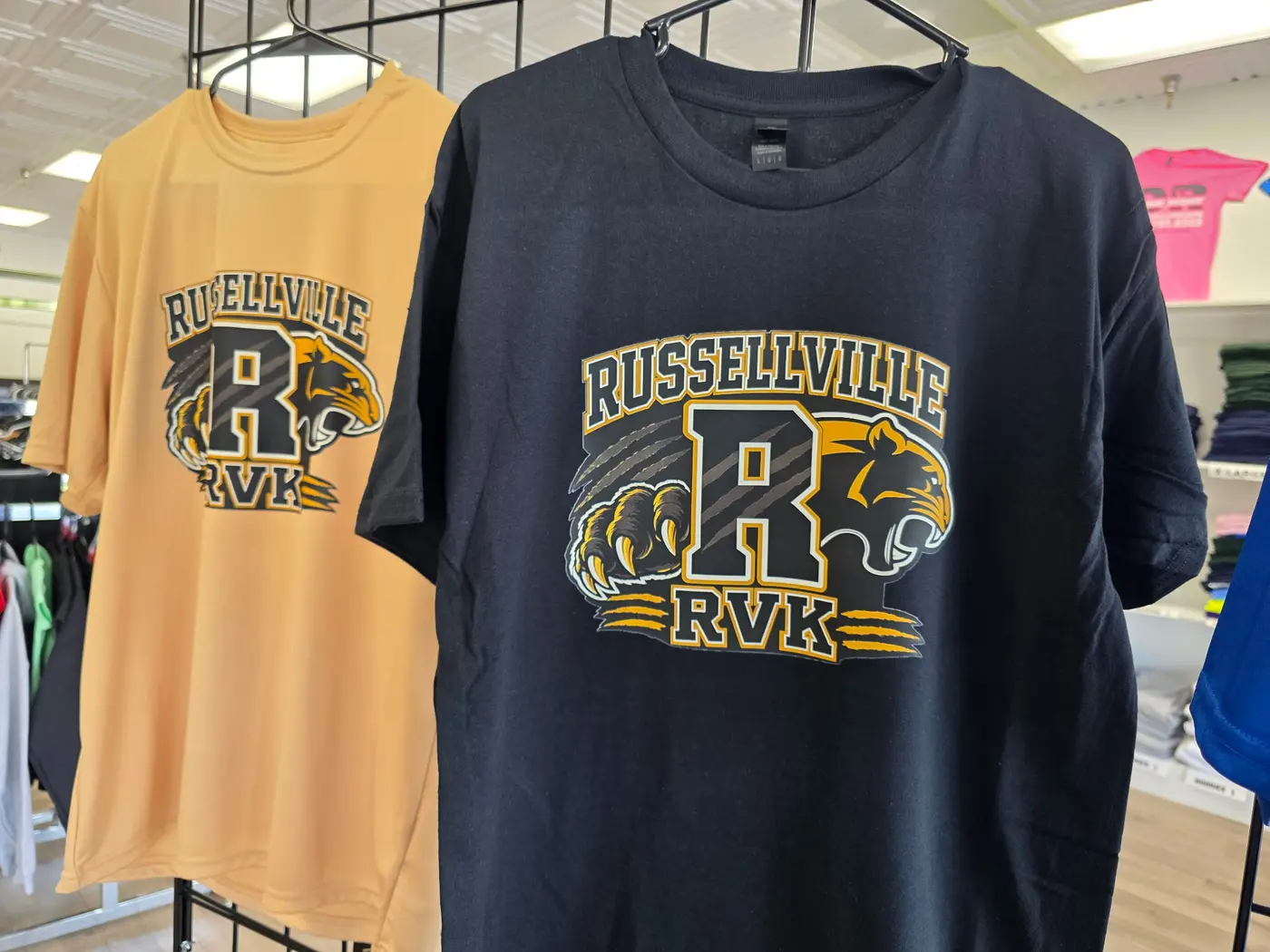 Custom printed team shirts