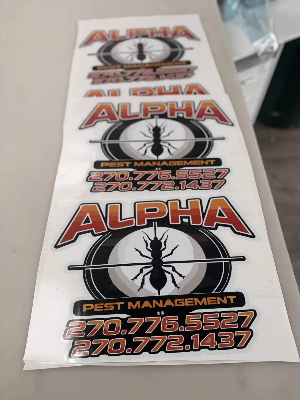 Custom business decals