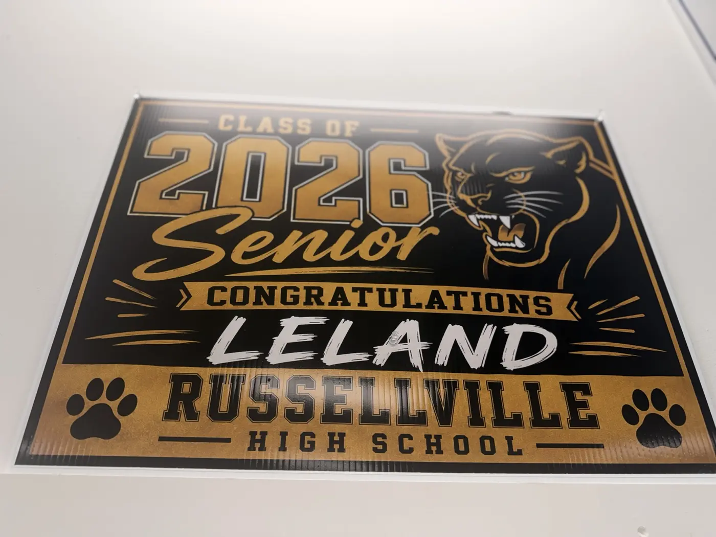 Custom graduation sign