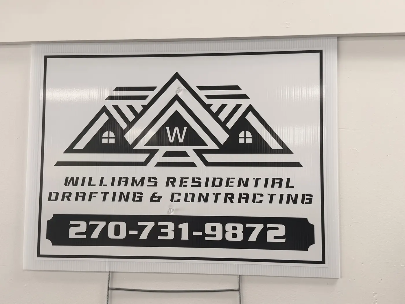 Custom contractor sign