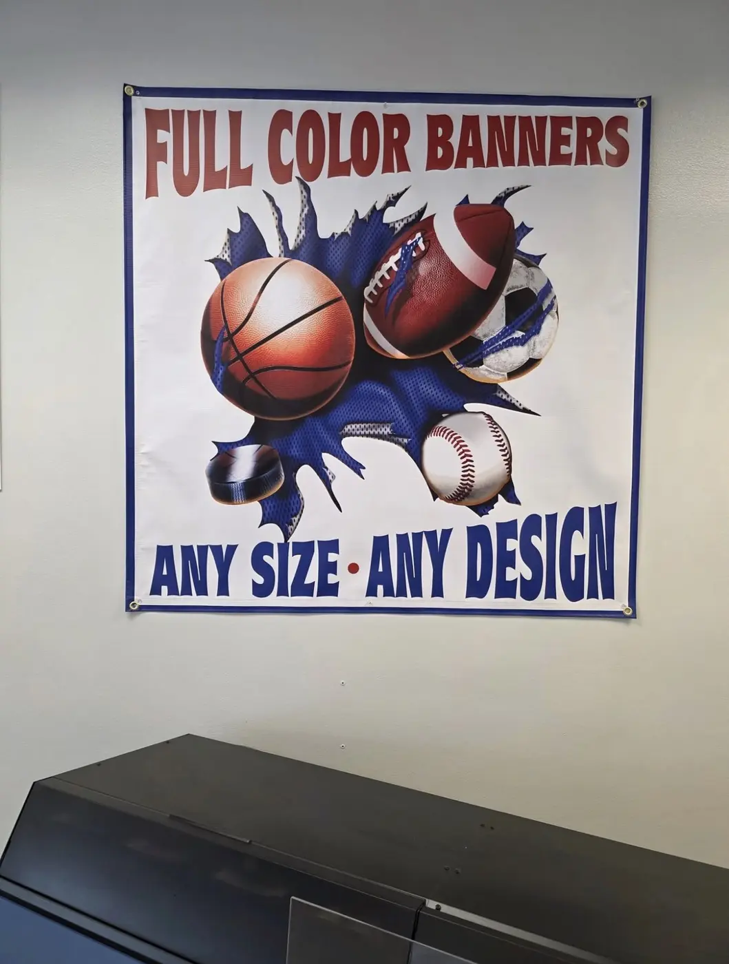 Custom full-color banner